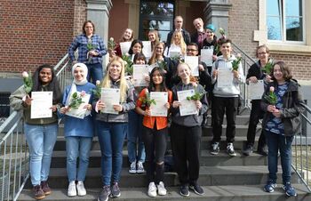 Schüler mit Cambridge Certificate